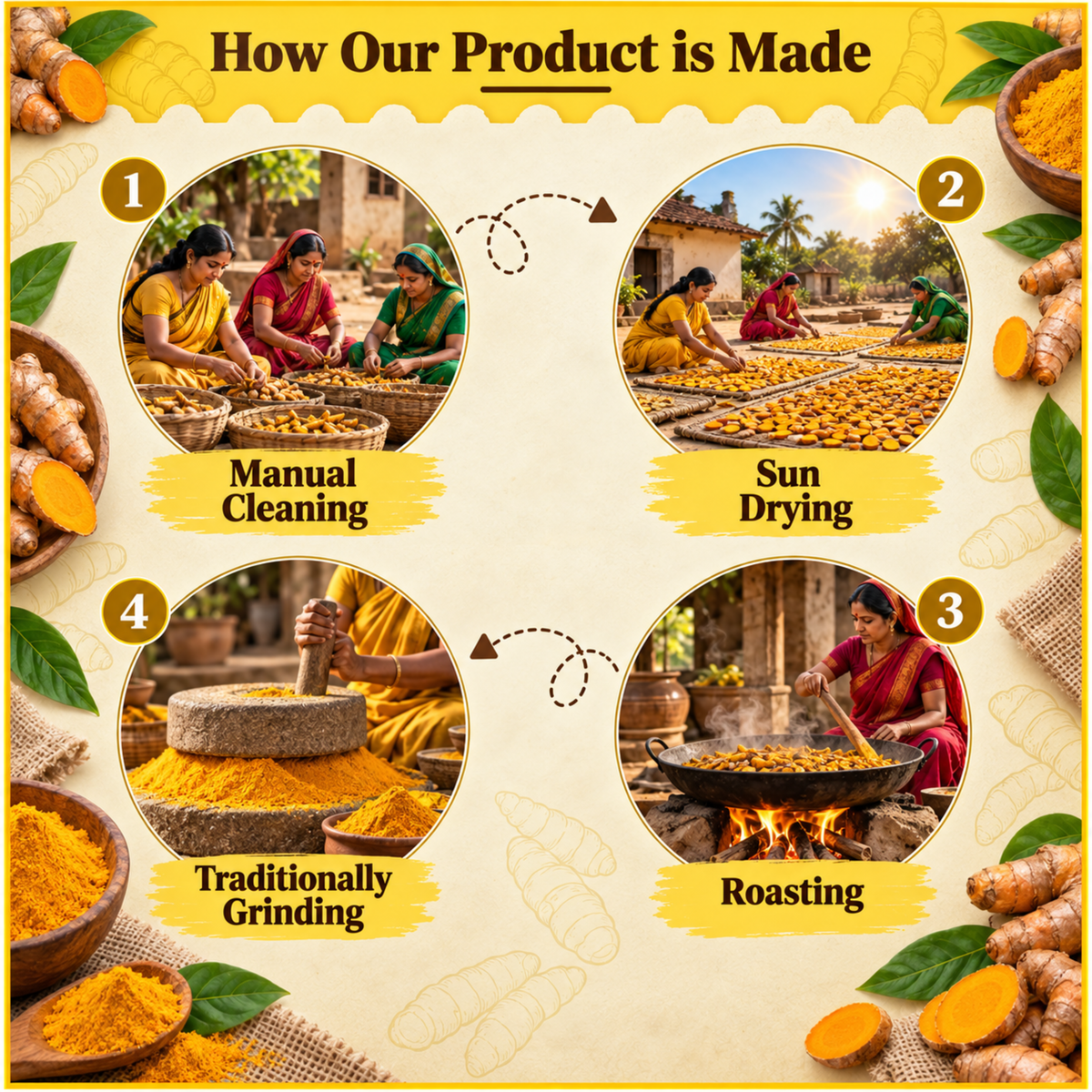 Salem Haldi Powder - Premium Organic Turmeric