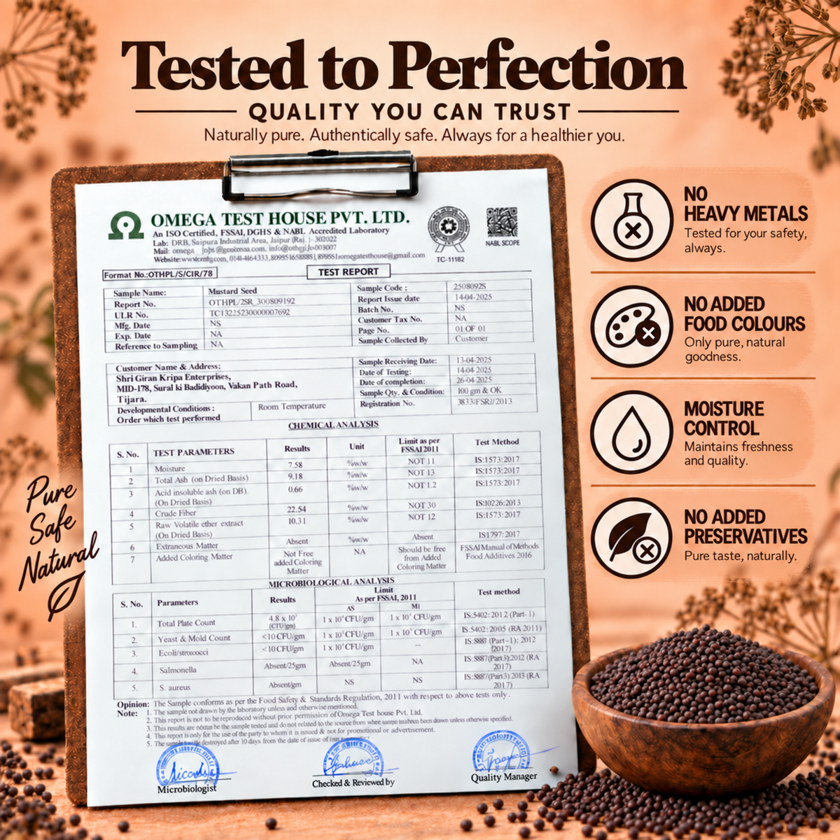 Tadka Rai - Premium Organic Mustard Seeds