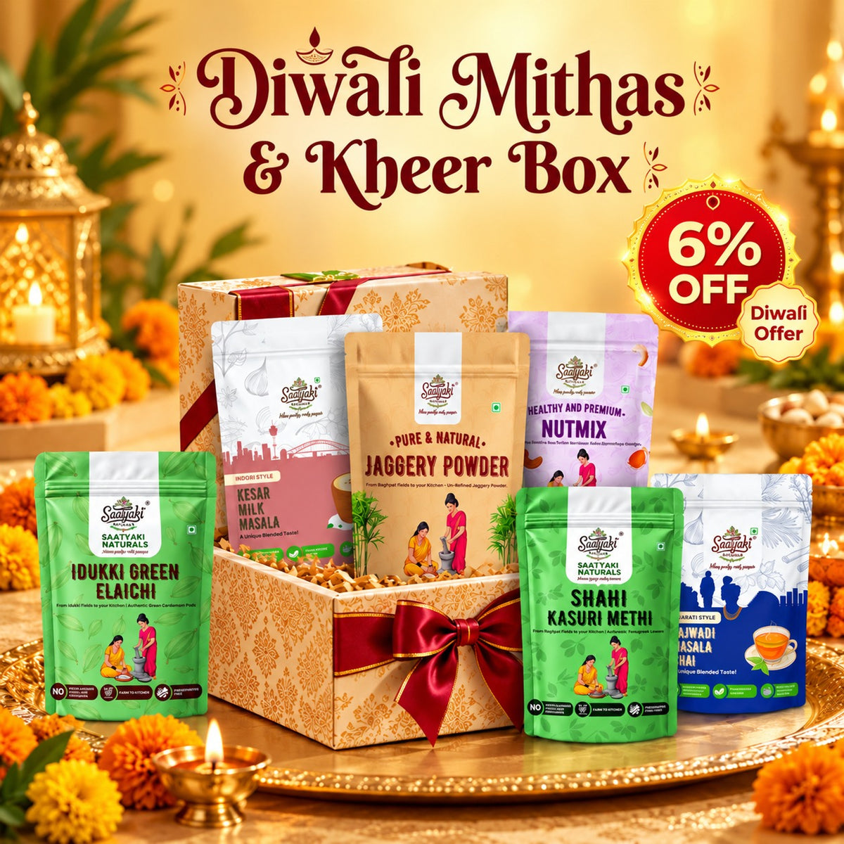 Diwali Mithas & Kheer Box – 6 Festive Favourites